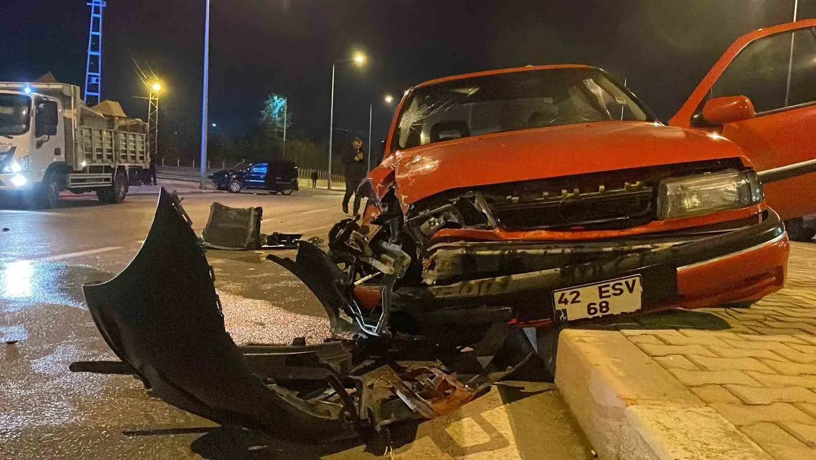 Karaman’da Korkutan Kaza: Radyatör 30 Metre İleri Fırladı