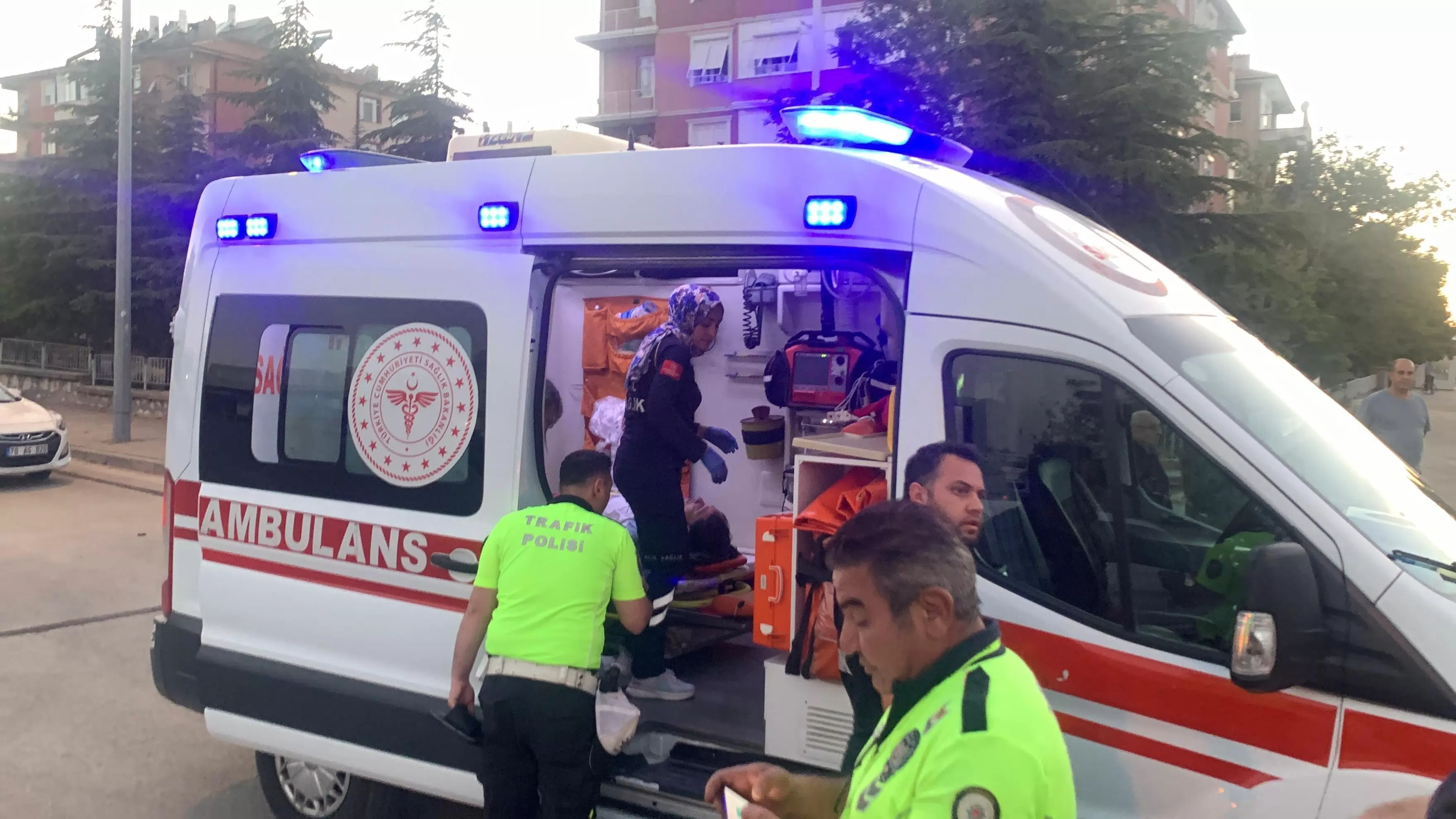Karaman’da otomobille çarpışan motosiklet sürücüsü yaralandı